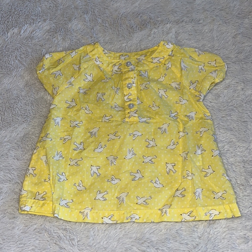 (3 for $10) carters yellow bird top t shirt